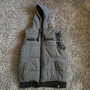 MK Machine Puffy Hooded Vest Mens Medium